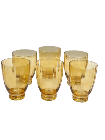 Royal Family - Set 6 bicchieri acqua ambra