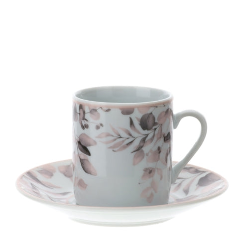 Hervit - BOX 2 TAZZINE CAFFE' PORCELLANA BOTANIC