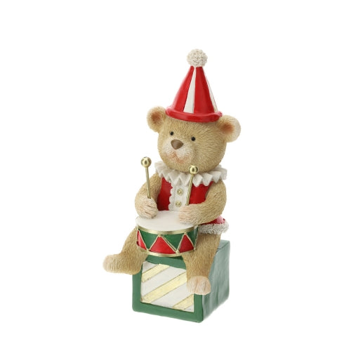 Hervit – Orsetto natalizio con tamburo h20cm