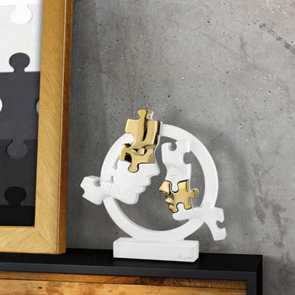 Bongelli - Visi puzzle cerchio bianco/oro