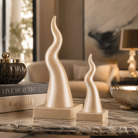 Melaverde - Corno con base champagne