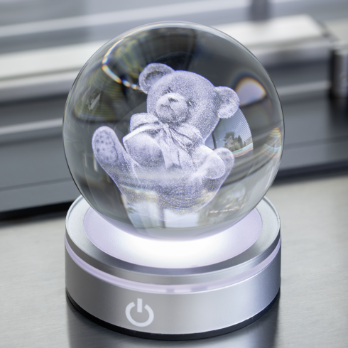 Hervit - Sfera crystal planet orsetto Ø10cm