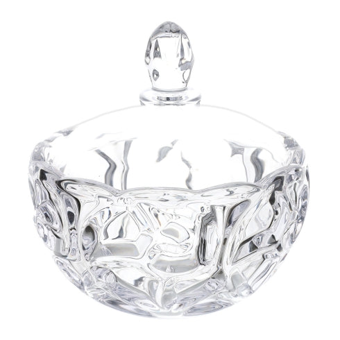 Hervit - Ciotola vetro con coperchio h18