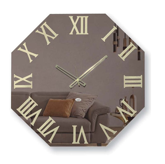 Artemania - Orologio Esagonale Specchio Bronzo Ø60