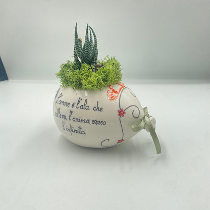 Pienne - Palloncino in ceramica con piantina