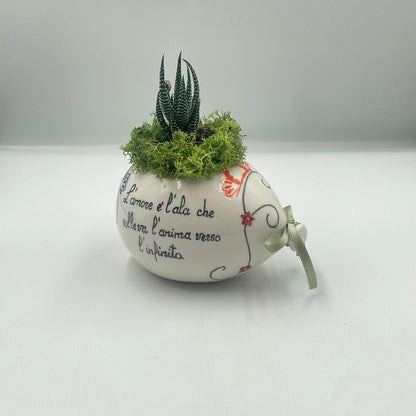 Pienne - Palloncino in ceramica con piantina