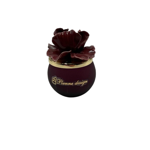 Pienne - Candela piccola con fiore mirto D. 6