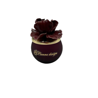 Pienne - Candela piccola con fiore mirto D. 6