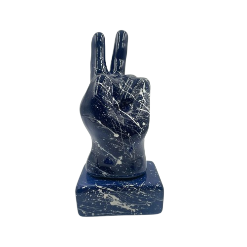 Amagè- Le mani Vittoria blu con schizzo