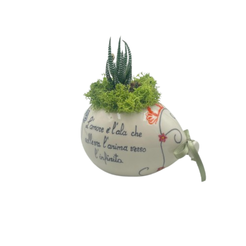 Pienne - Palloncino in ceramica con piantina