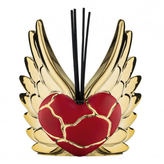 Bongelli - profumatore ali cuore oro-rosso