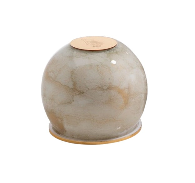 Buba - Lampada sferica effetto marmo oro diam. 16cm