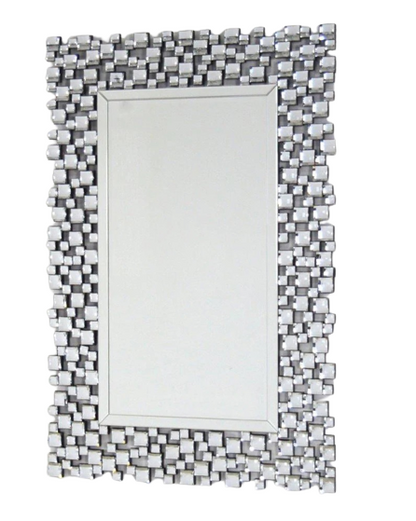 Ambienti Glamour - Specchiera Onda Silver