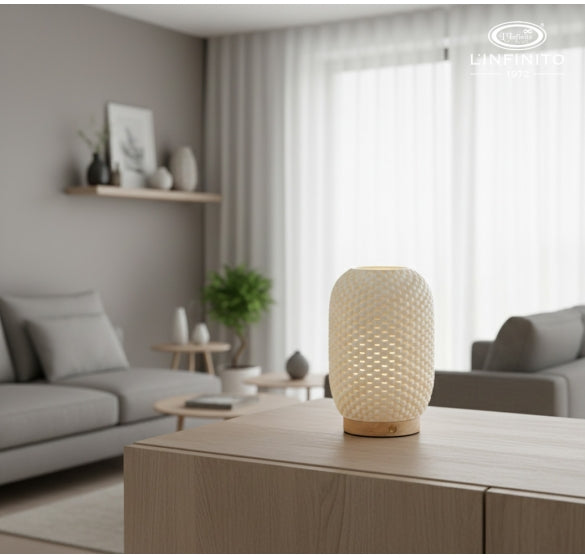 L'Infinito - Lampada led intrecciata