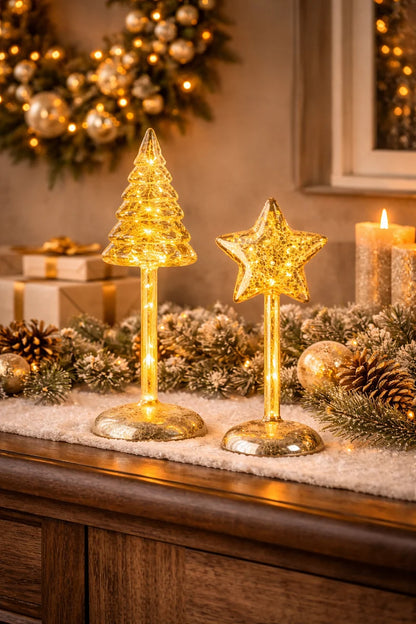 L'Oca Nera - Stella xmas oro led