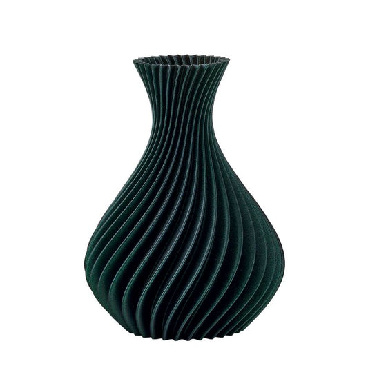Melaverde - Vaso spirale verde glitter H26