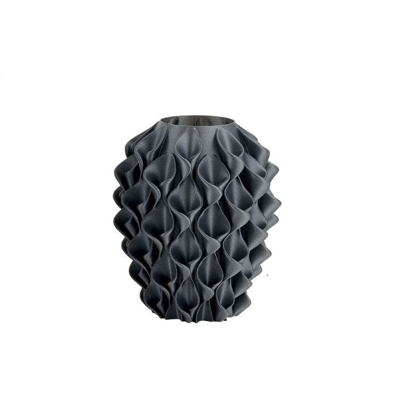 Melaverde - Vaso fiore grigio glitter H18