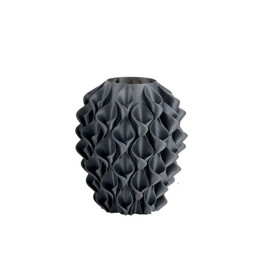 Melaverde - Vaso fiore grigio glitter H18