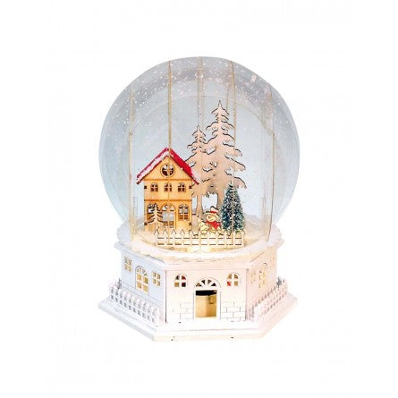 Il Mondo dei Carillon - Sfera con scena natalizia