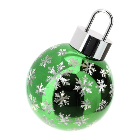 Hervit – Sfera natalizia in vetro luce led verde