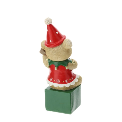 Hervit – Orsetto natalizio con chitarra seduto h20cm