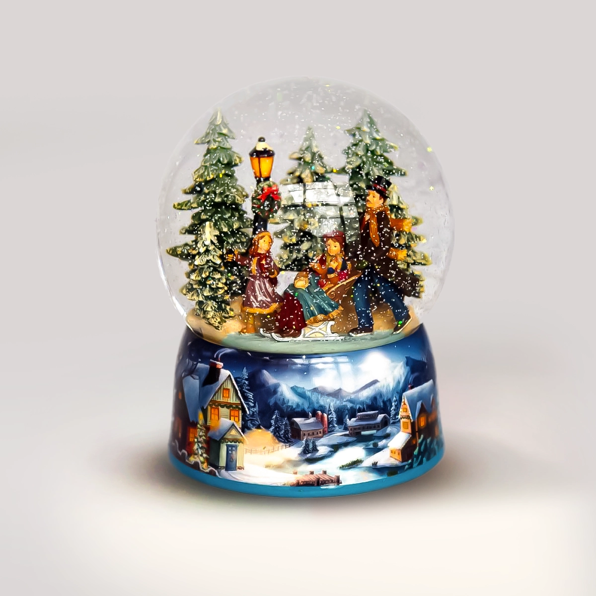 Il Mondo dei Carillon - Sfera Natale di neve slitte