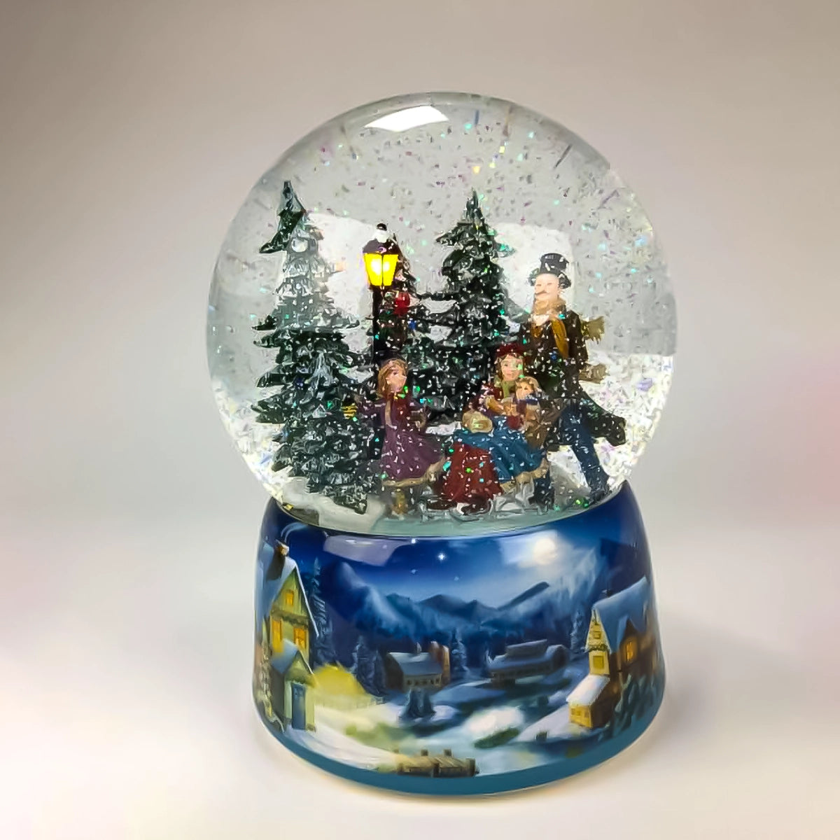 Palla Di Neve Musicale Rotante Con Luci - Sfera Di Cristallo Con Nefiata, Regalo Natale E Compleanno - Foto 6