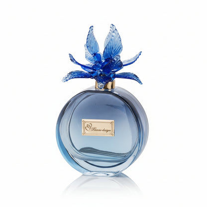 Pienne - Bottiglia tonda con fiore murano