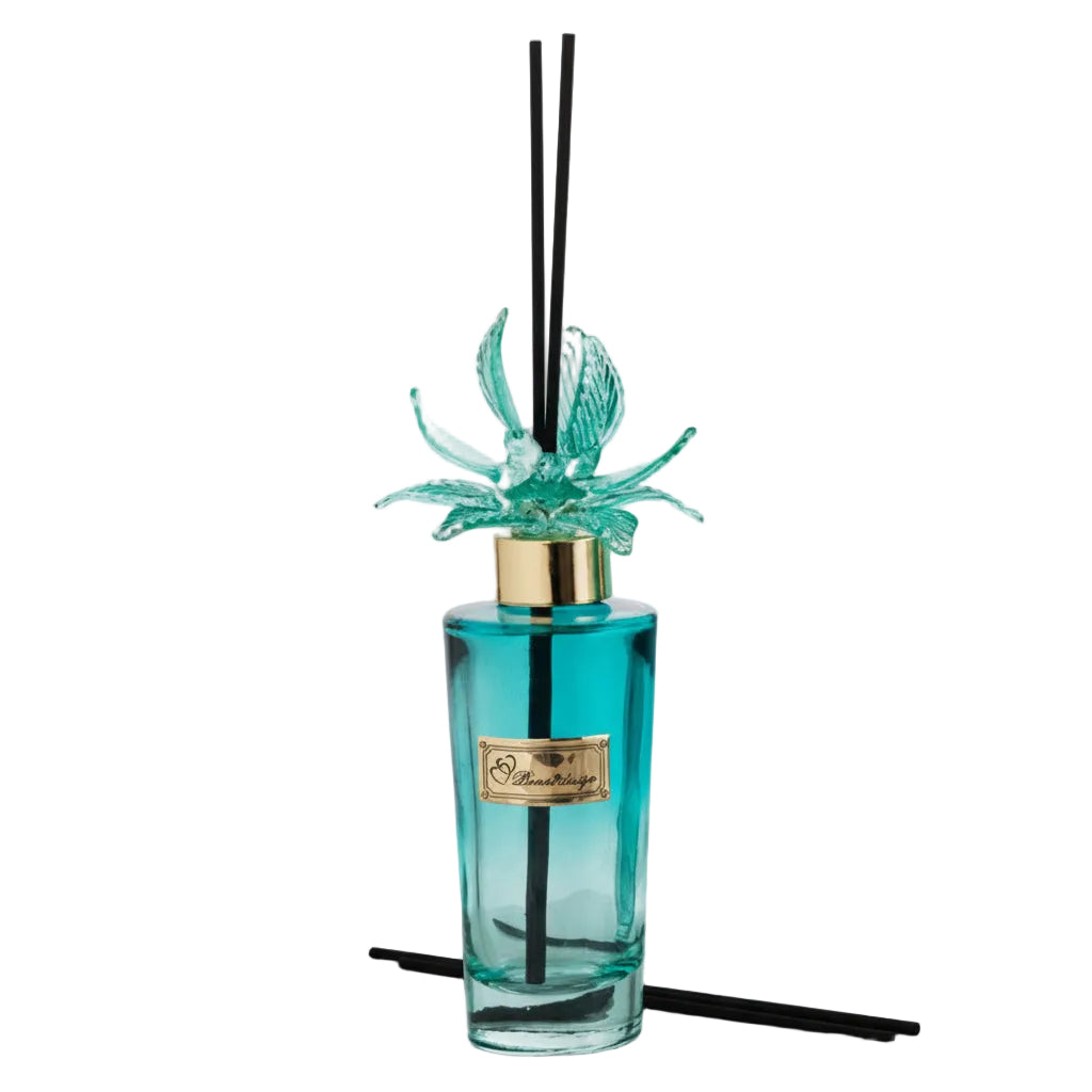 Pienne - Bottiglia conica con fiore murano