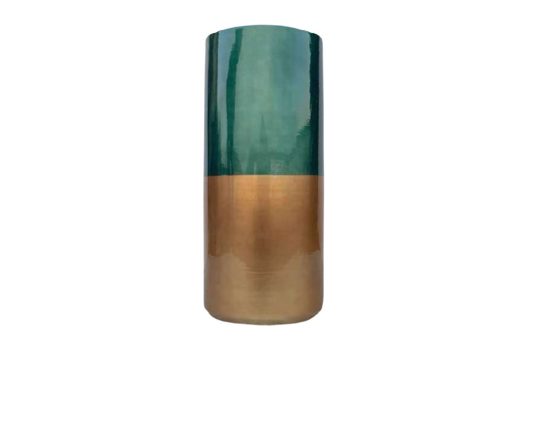 Ambienti Glamour - Portaombrelli Oro Verde ⌀21x50h