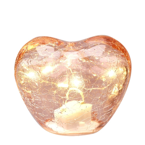 Hervit - Cuore vetro con luce led assortiti