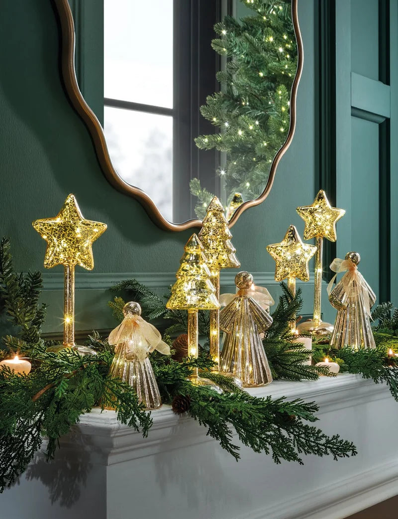 L'Oca Nera - Stella xmas oro led