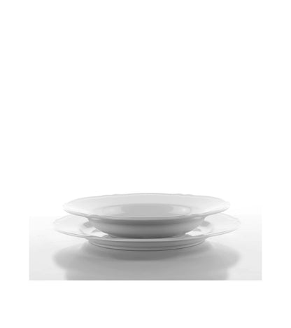Weissestal - Paris Bianco Servizio di piatti tavola 18 pezzi in porcellana