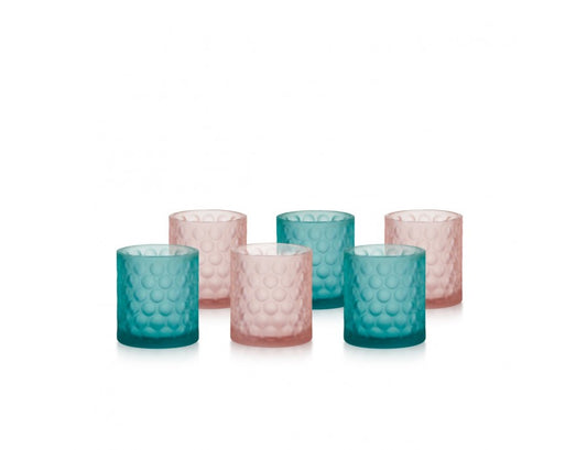 Madrhelen - Set 6 bicchieri bubble rosa/verdi