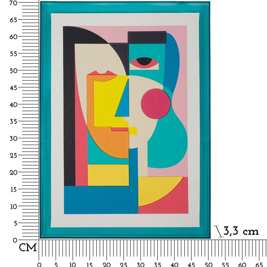 Mauro Ferretti - Stampa Su Tela Picassy Con Cornice A