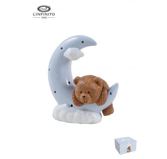 L'Infinito - Teddy su luna celeste con led