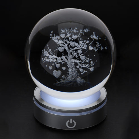Hervit - Sfera crystal planet life tree Ø10cm