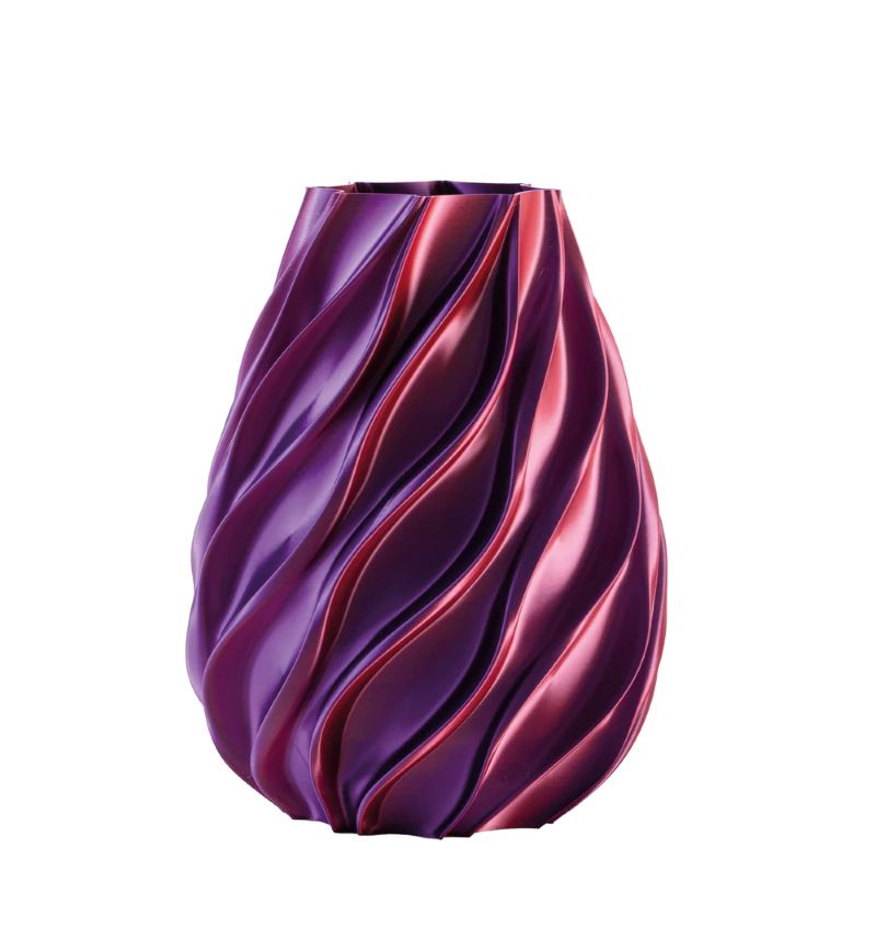 Melaverde - Vaso twist viola bicolor