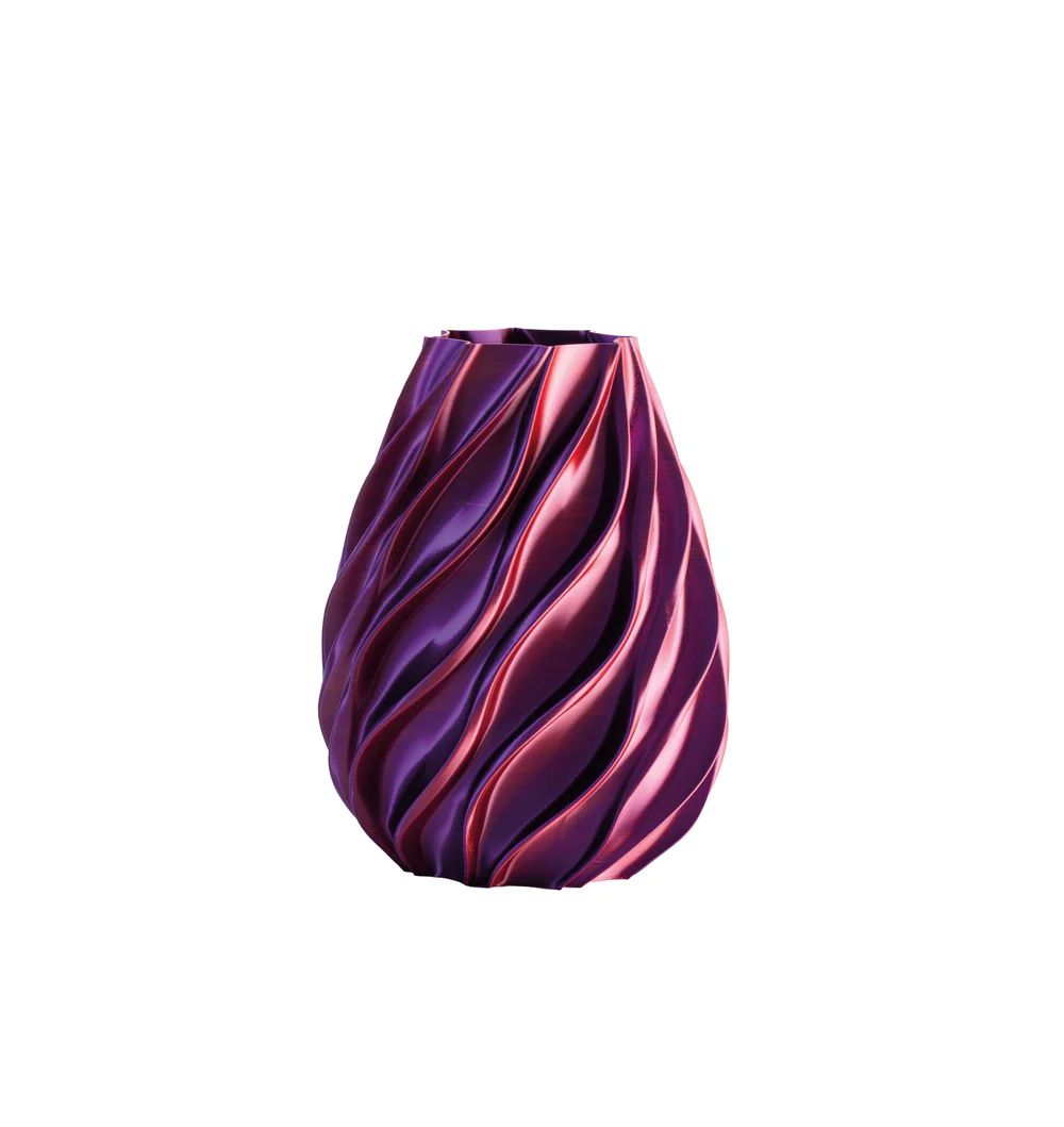 Melaverde - Vaso twist viola bicolor