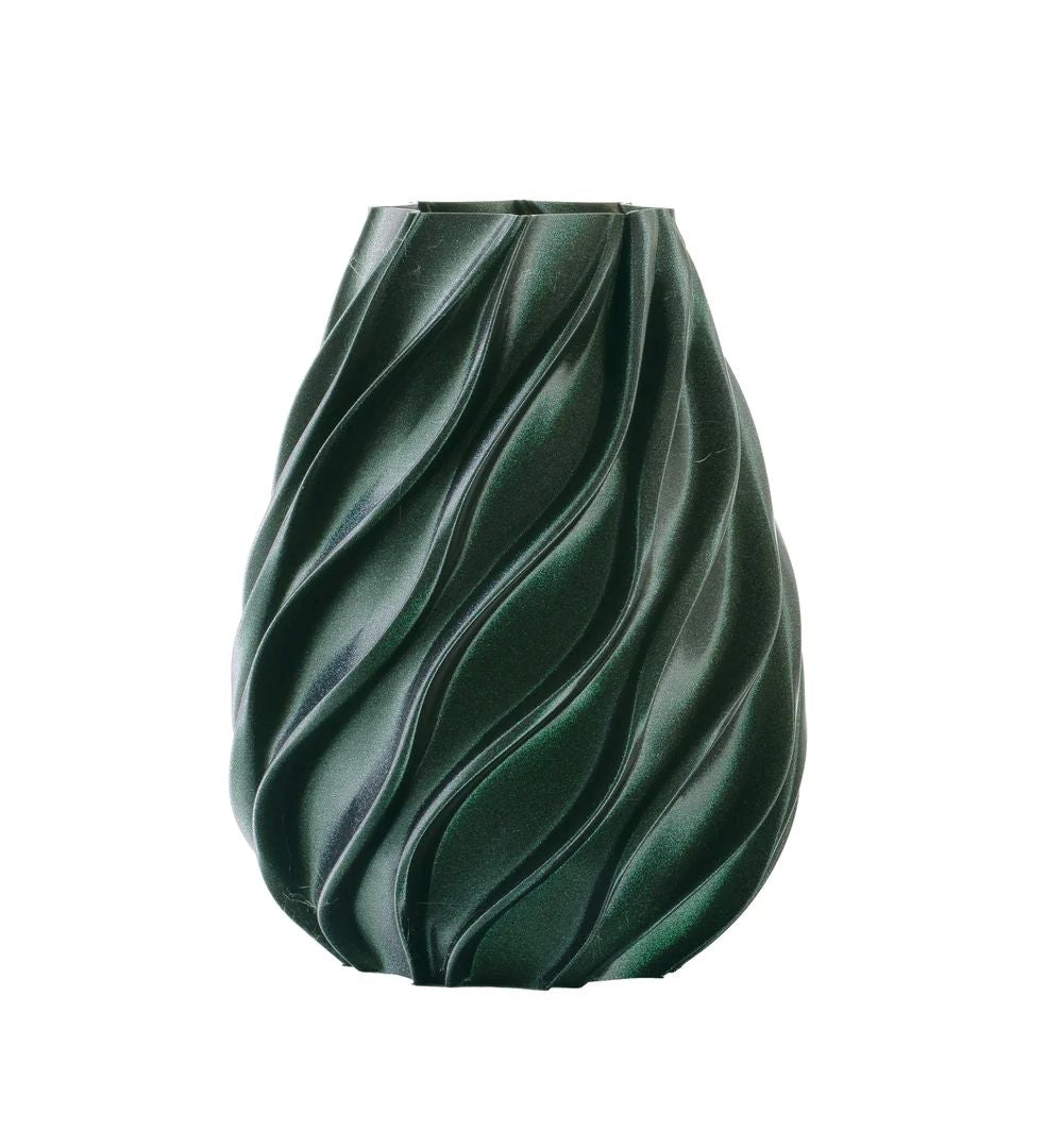 Melaverde - Vaso twist verde glitter
