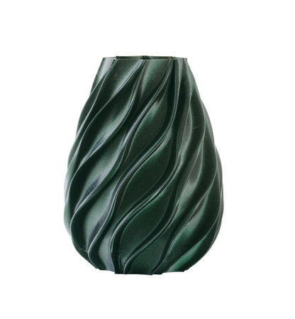 Melaverde - Vaso twist verde glitter