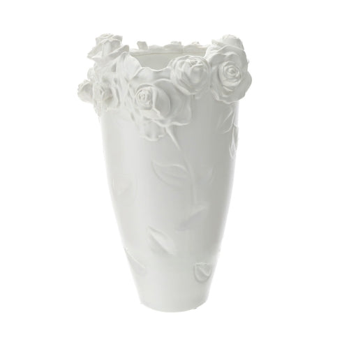 Hervit-  VASO SCULTURA ROSE GRES DIA.35X51CM